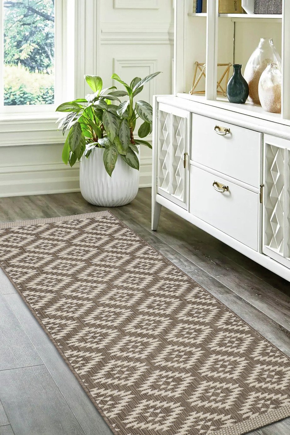 Genesis Natural Indoor Outdoor Rug 67x200 cm, UK version