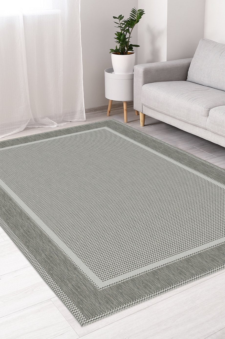 Solstice Grey Indoor Outdoor Rug 170x120cm (British brand)
