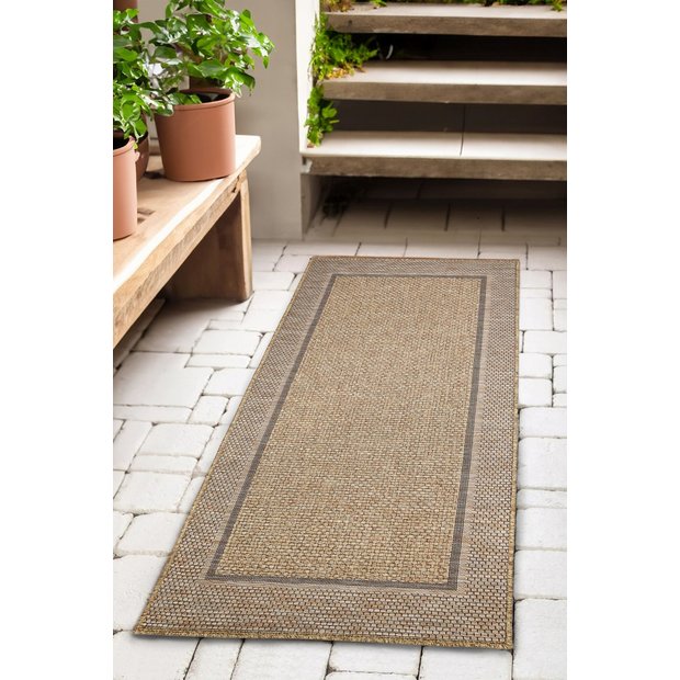 Solstice Latte indoor outdoor rug 80x200, imported from the UK