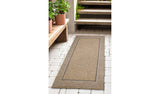 Solstice Latte indoor outdoor rug 80x200, imported from the UK