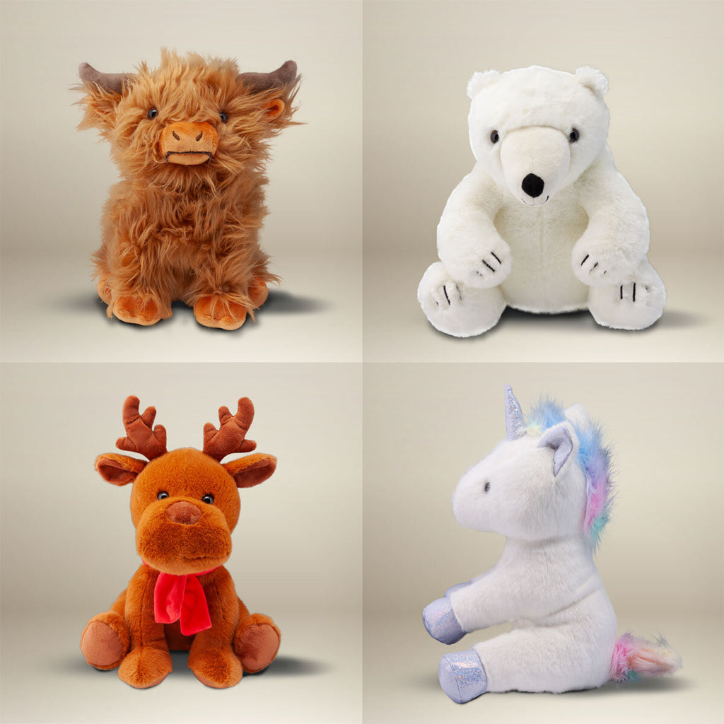 Microwavable Snuggable Animal Hotties in 4 Varieties