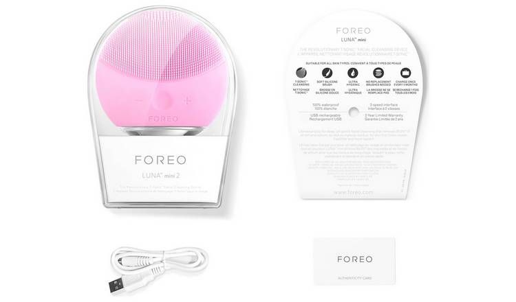 Foreo Luna Mini 2 Facial Cleanser - Pearl Pink GOODS Argos