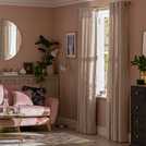 Argos Home champagne eyelet curtains 168x229cm - British product