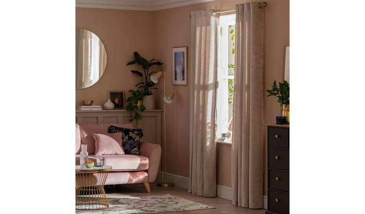 Argos Home champagne eyelet curtains 168x229cm - British product