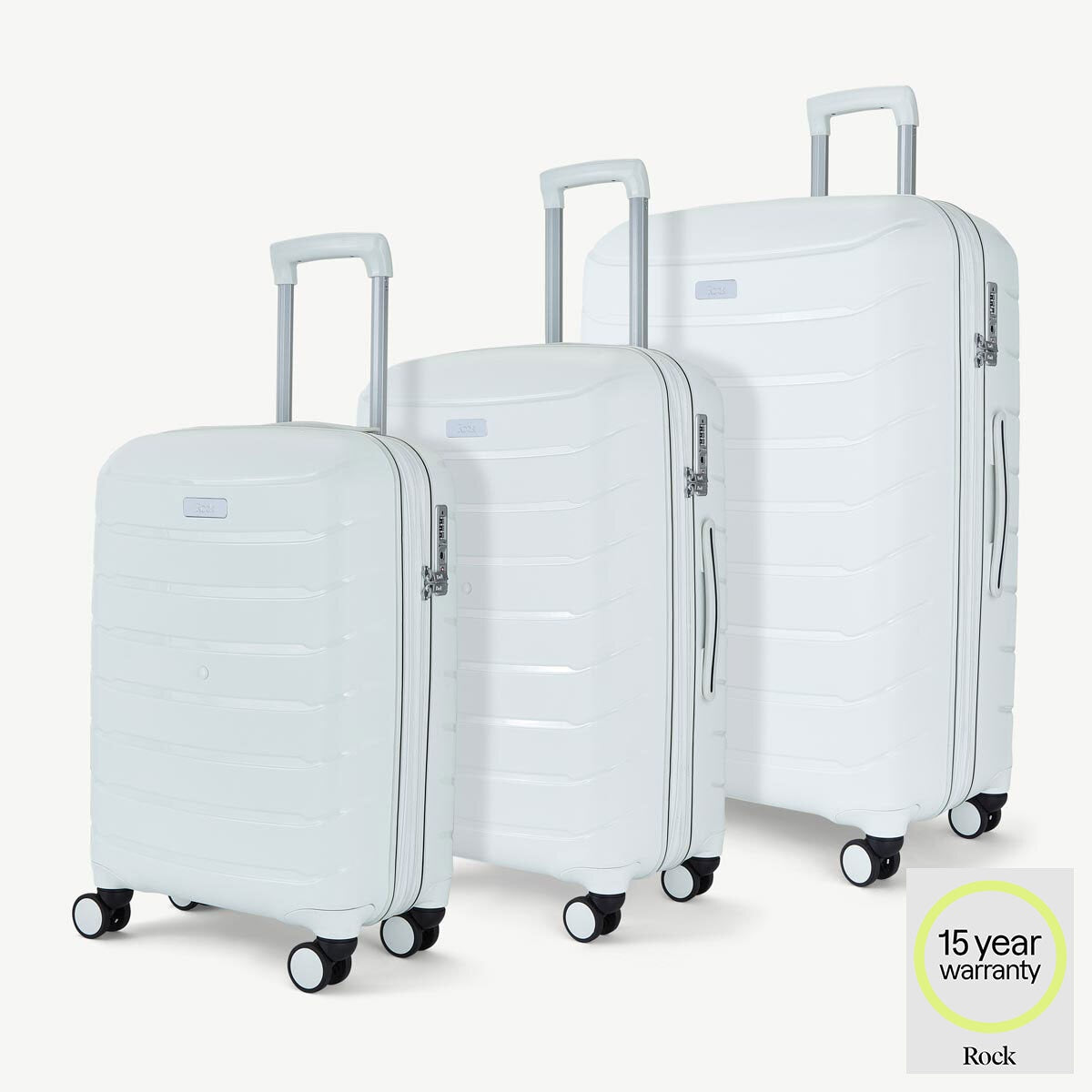Rock Prime 3 piece hardside luggage set (British brand)