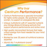 Centrum Performance Multivitamins - 30 Tablets GOODS Superdrug   