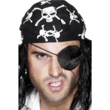 Smiffys deluxe pirate eyepatch black satin - British product