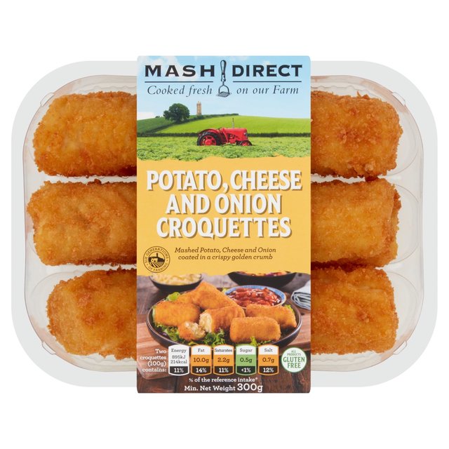 Mash Direct Potato Cheese & Onion Croquettes   300g