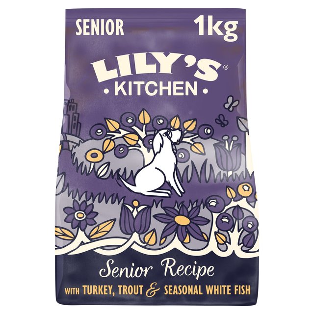 Lily's Kitchen Dog Turkey & Trout Senior Recipe Dry Food   1kg GOODS M&S   