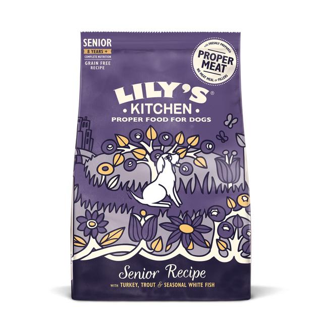 Lily's Kitchen Dog Turkey & Trout Senior Recipe Dry Food   1kg