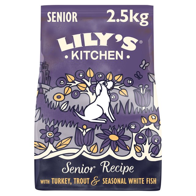 Lily's Kitchen Dog Turkey & Trout Senior Recipe Dry Food   2.5kg GOODS M&S   