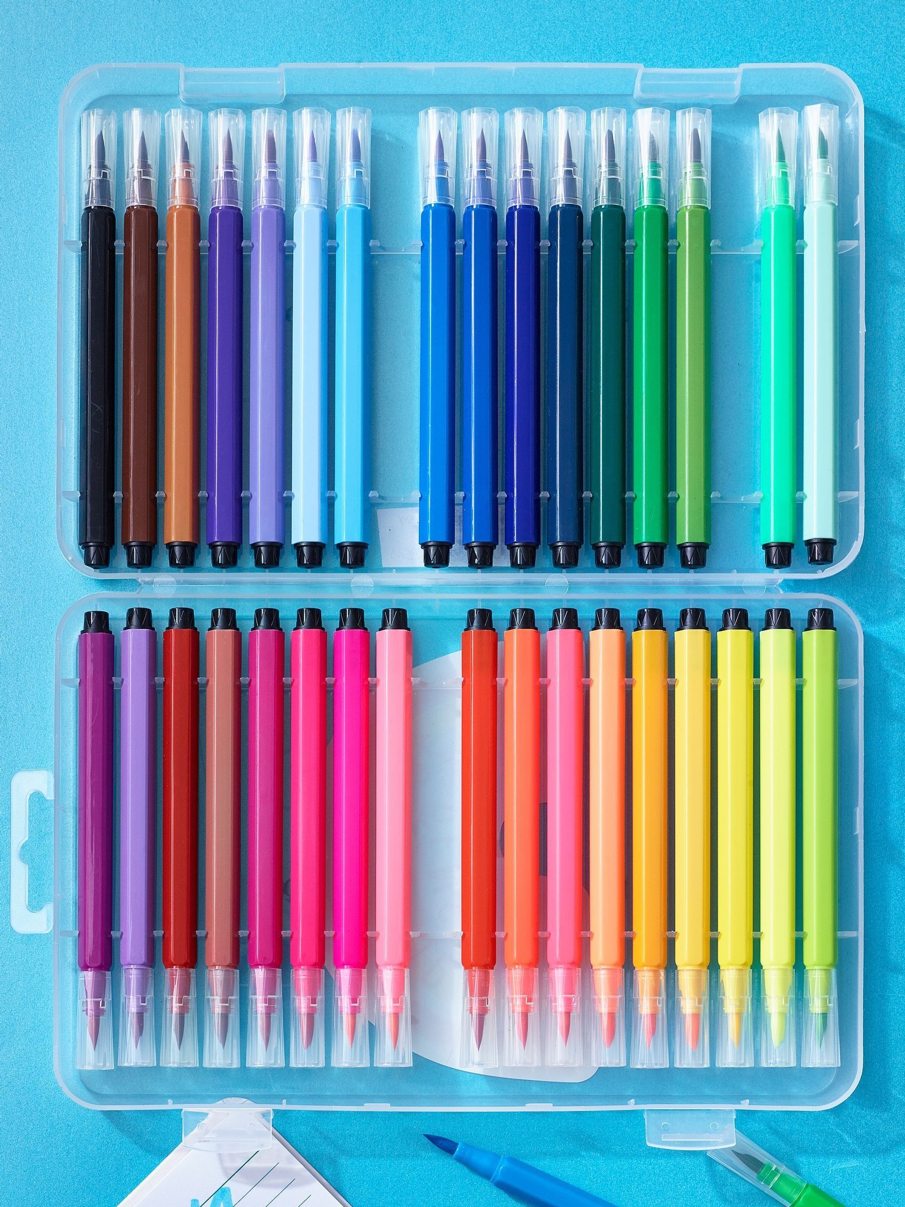 Rainbow felt tip pens 36 pack (British brand)