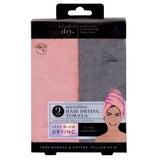 Lot de 2 serviettes pour cheveux microfibre Danielle Creations - Produit britannique