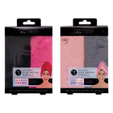 Lot de 2 serviettes pour cheveux microfibre Danielle Creations - Produit britannique