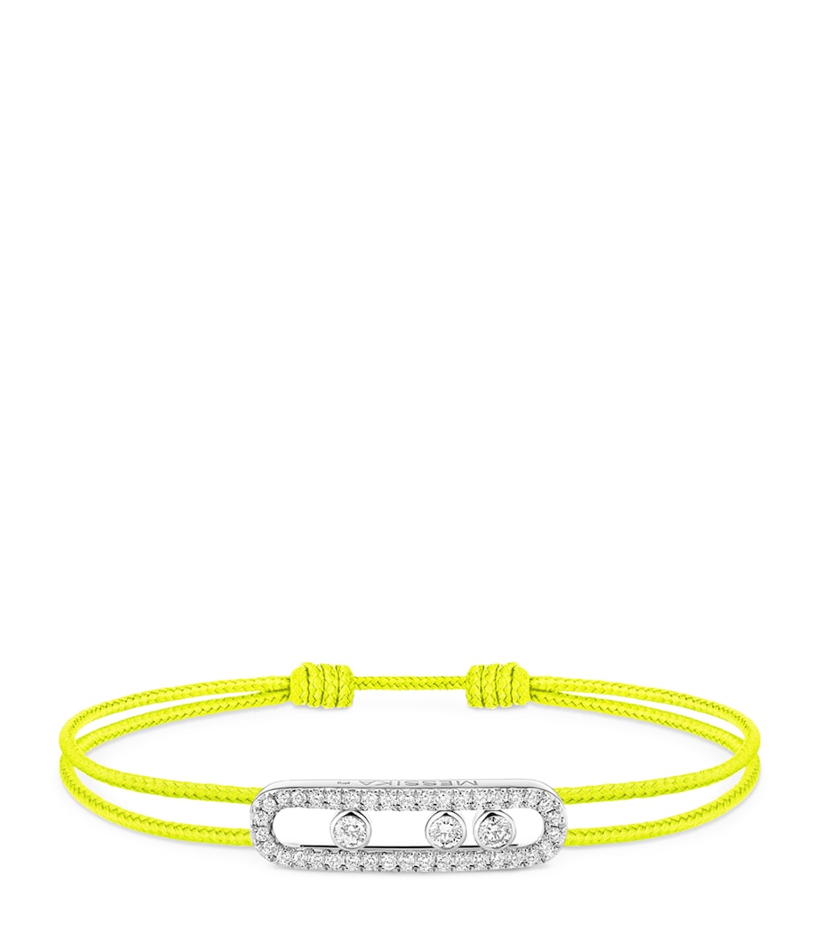 Bracelet Messika pavé de diamants en or blanc (marque britannique)