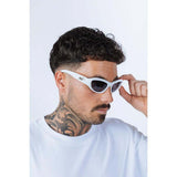 SVNX Star Racer sunglasses white frame black lenses - British product