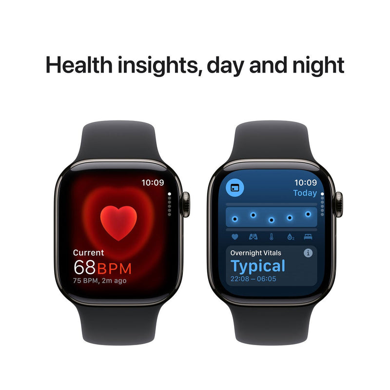Apple Watch Series 10 42mm Slate Titanium Black Sport Band - British product