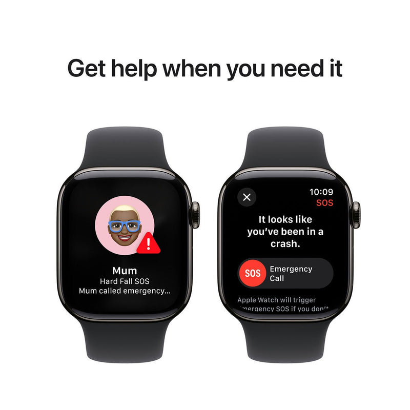 Apple Watch Series 10 42mm Slate Titanium Black Sport Band - British product