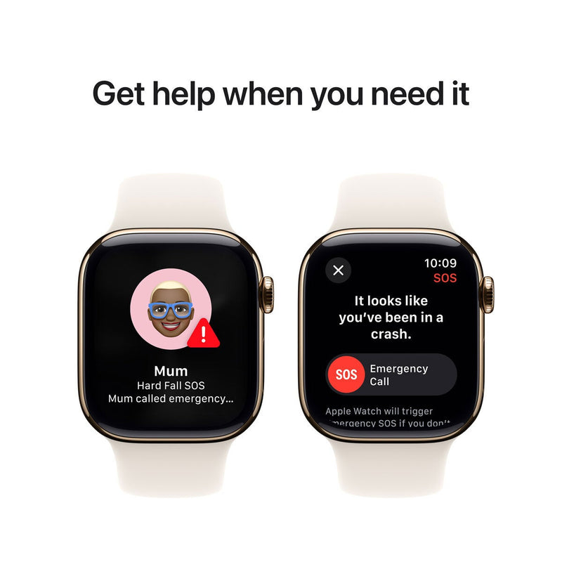 Apple Watch Series 10 42mm gold titanium smartwatch - British product