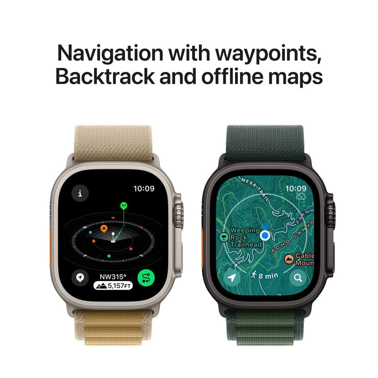 Apple Watch Ultra 2 49mm titanium trail loop (British brand)