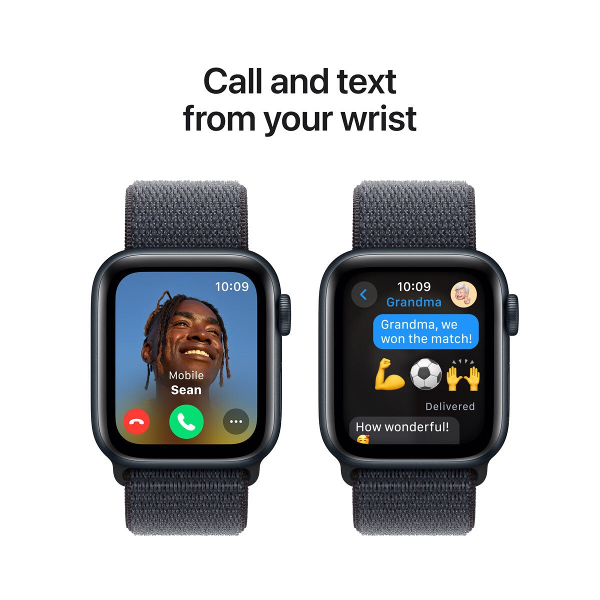Apple smartwatch midnight aluminium 40mm sport band, UK version