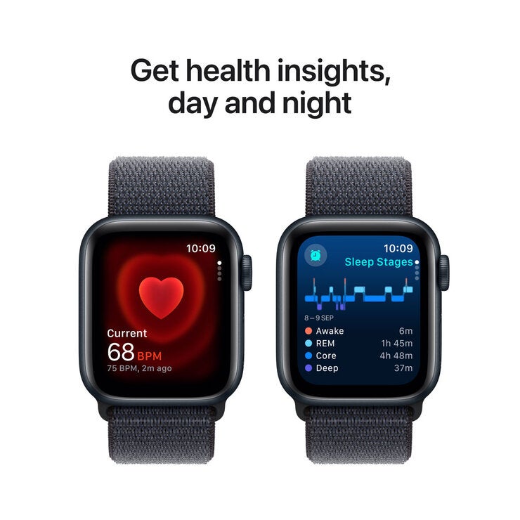 Apple smartwatch midnight aluminium 40mm sport band, UK version