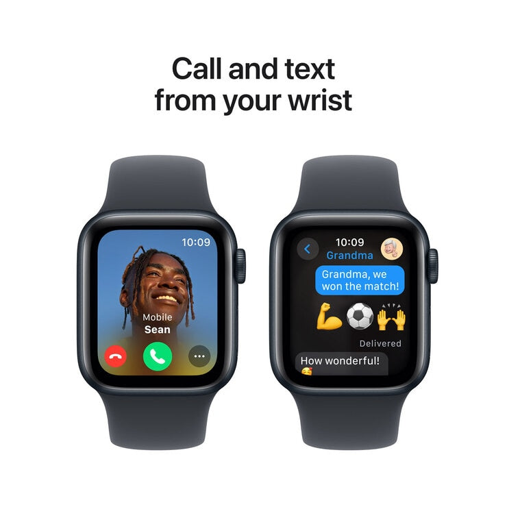 Apple Watch SE GPS 40mm silver aluminium case sport band, UK version