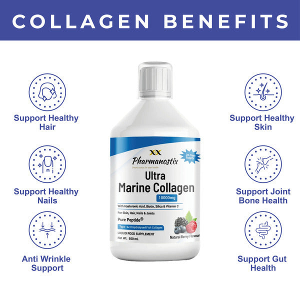 Pharmanostix marine collagen liquid 10000mg 500ml - British product