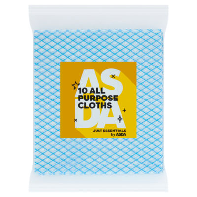 ASDA ASDA Just Essentials Chiffons Tout Usage 10 Pièces - Acheter en ligne chez McGrocer