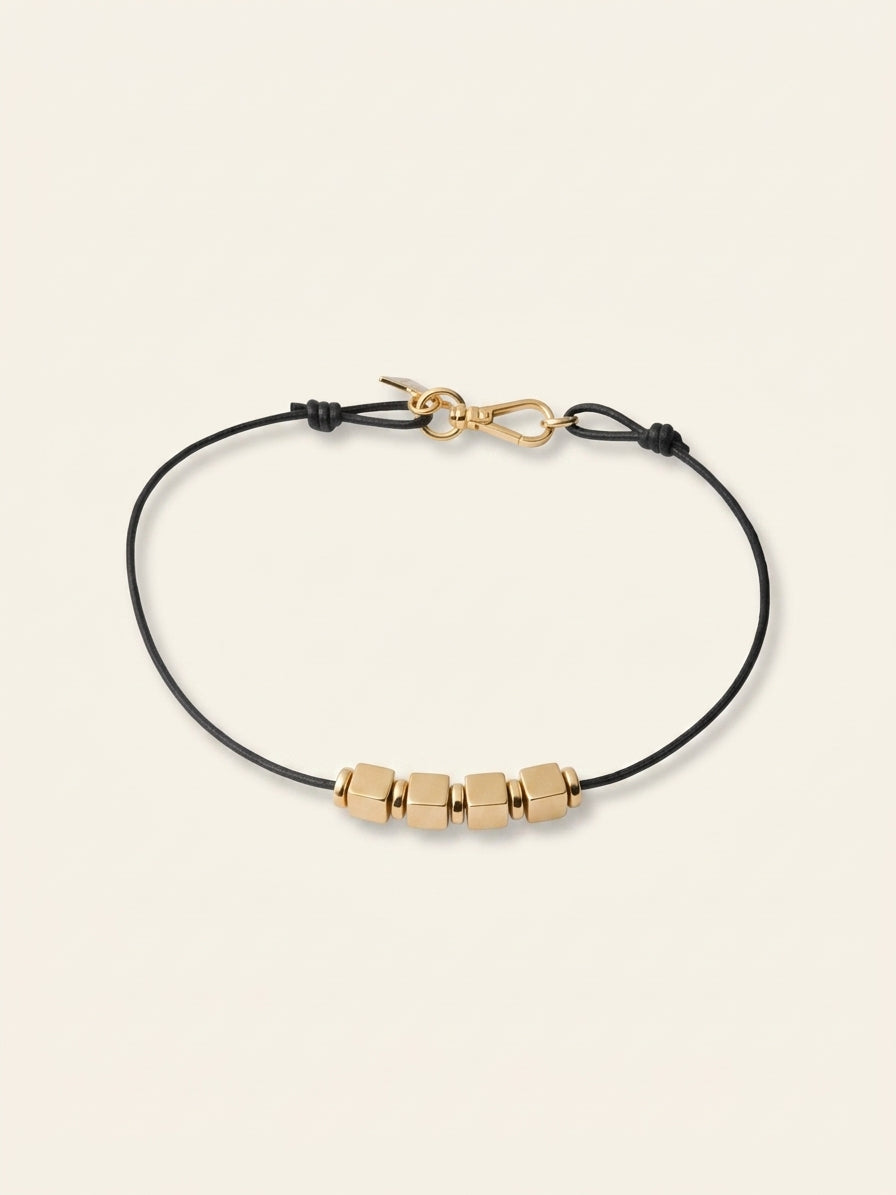 Prada leather choker with branded logo charm, UK version