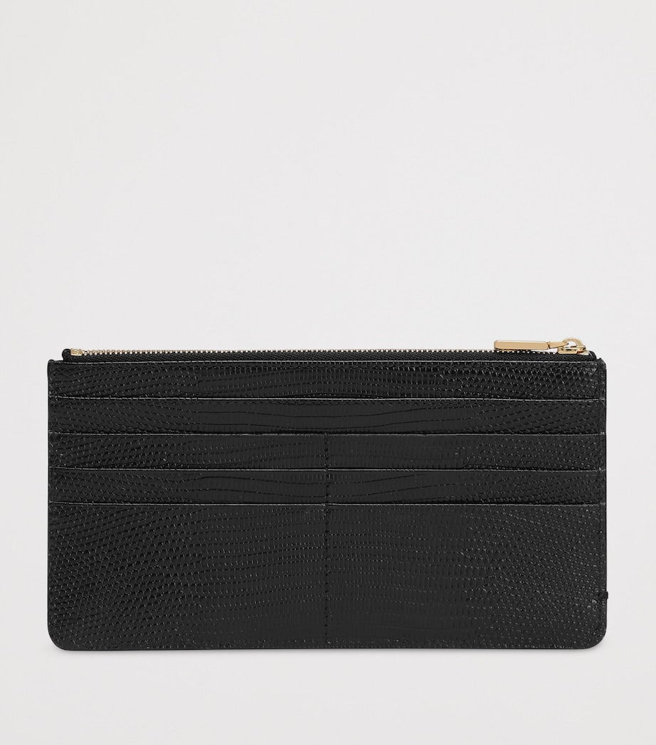 Dolce&Gabbana card holder calfskin leather crocodile-effect - British product
