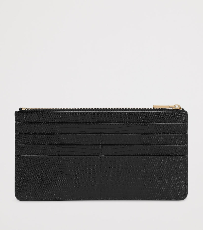 Dolce&Gabbana card holder calfskin leather crocodile-effect - British product