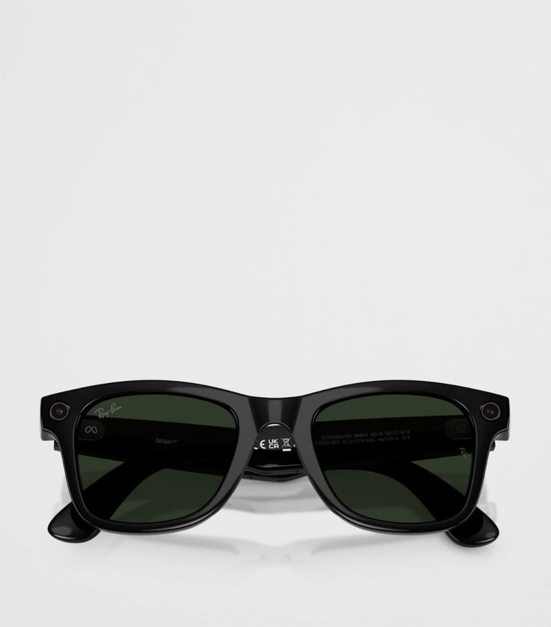 Ray-Ban Meta Wayfarer AI sunglasses with transition lenses, imported from the UK