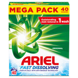 Ariel Fast Dissolving Washing Powder 2.4KG, 40 Washes, Original