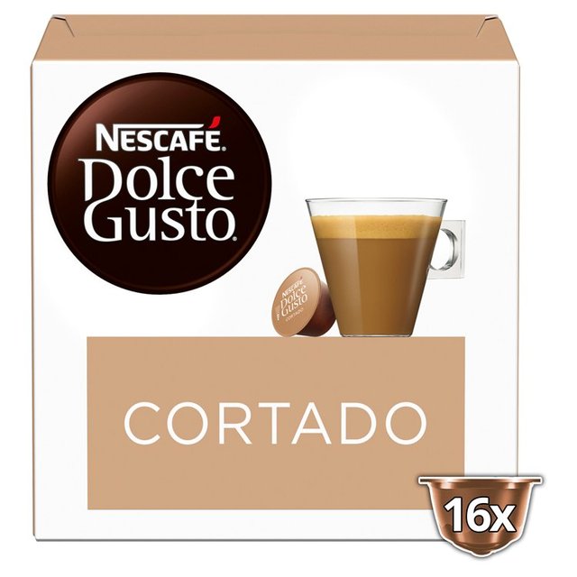 Nescafe Dolce Gusto Cortado Espresso Macchiato Pods   16 per pack