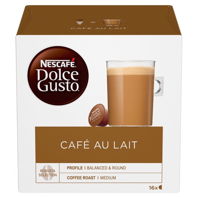 Nescafe Dolce Gusto Cafe Au Lait Pods   16 per pack GOODS M&S   