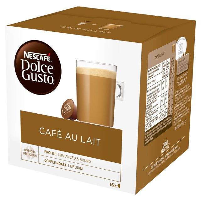 Nescafe Dolce Gusto Cafe Au Lait Pods   16 per pack GOODS M&S   