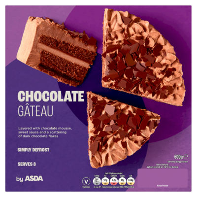 ASDA Asda Chocolate Gâteau Dessert 600g- Buy online at McGrocer