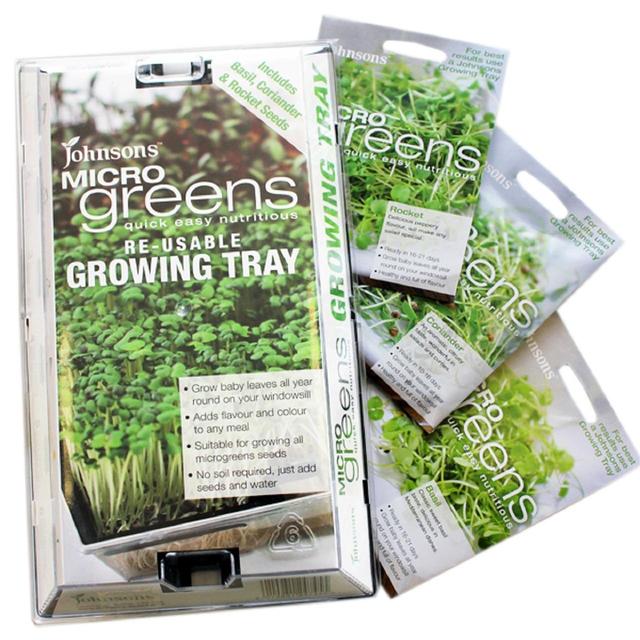 Microgreens Basil Coriander & Rocket Growing Kit