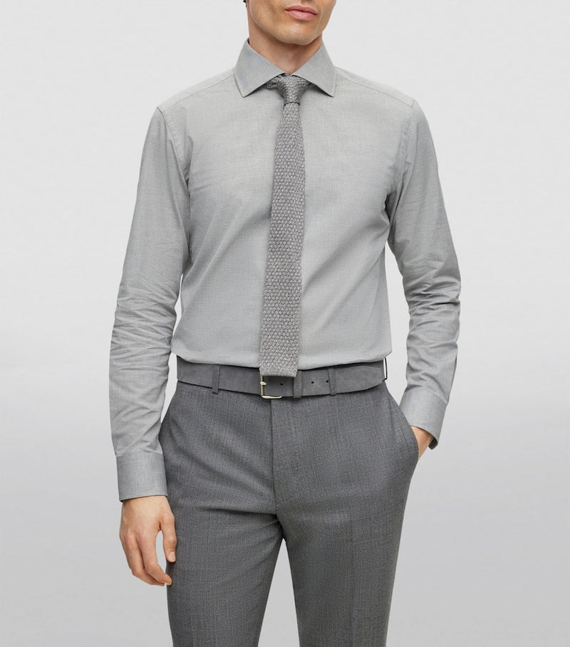 BOSS silk knitted straight tie, UK version