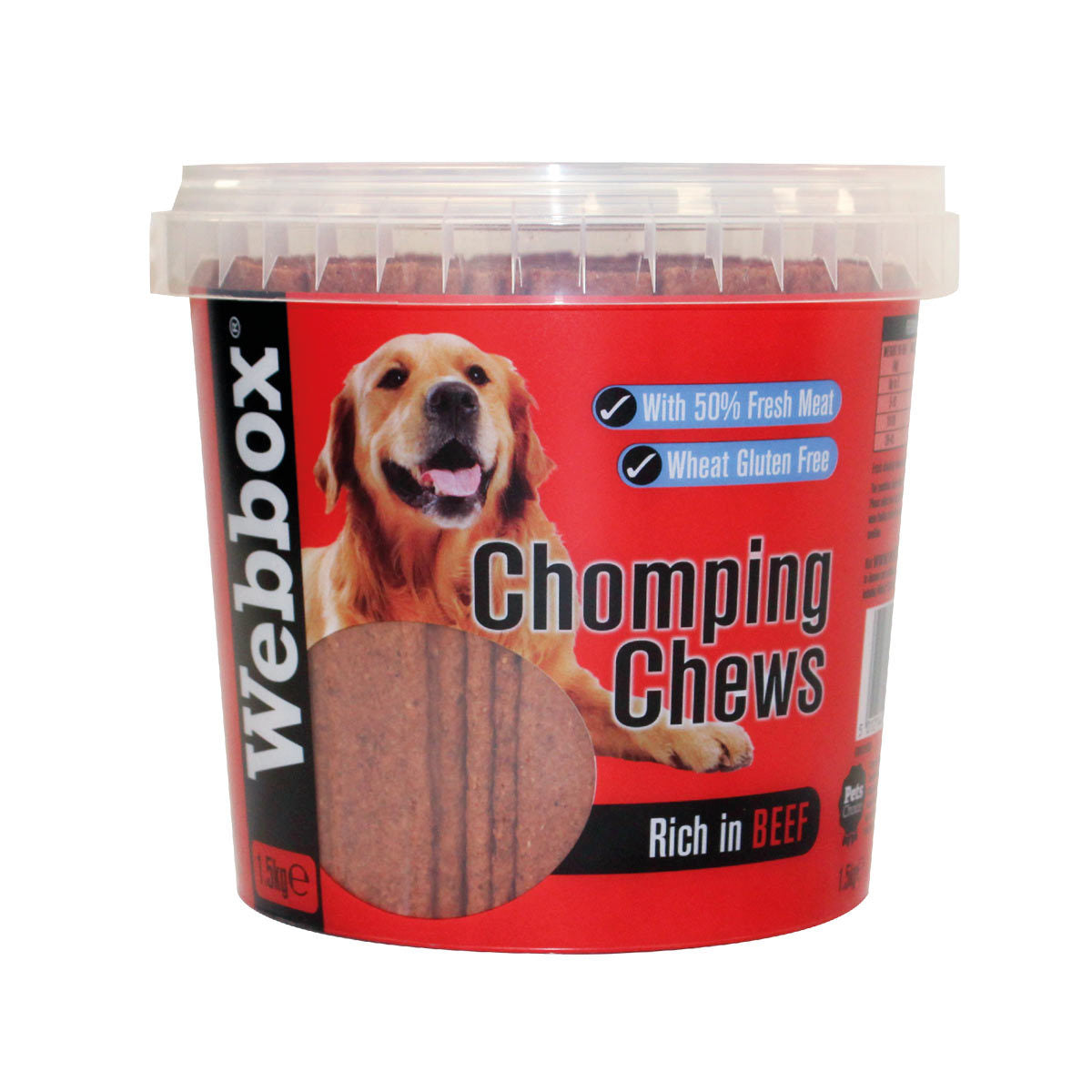 Webbox Meaty Chomping Chews 1.5kg (British brand)