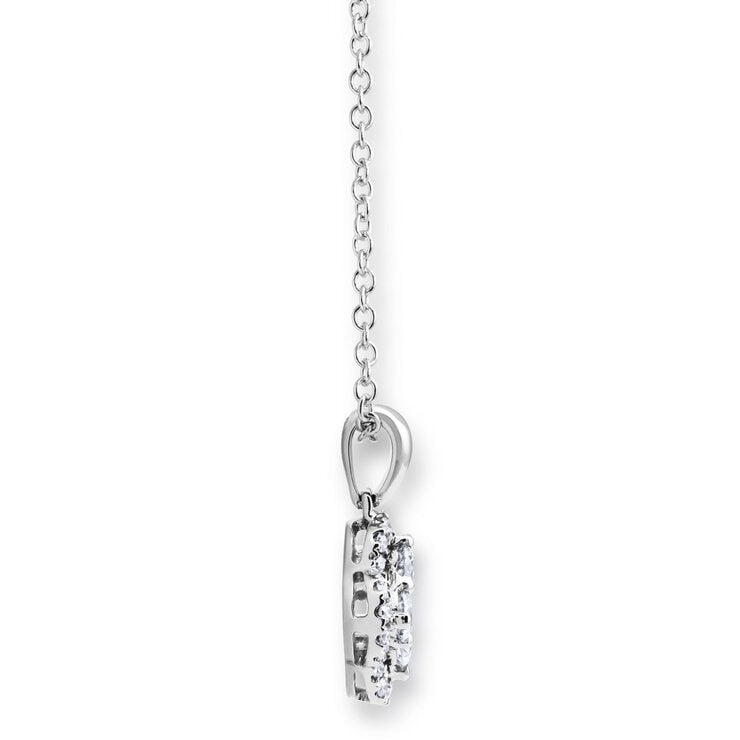 Costco diamond pendant necklace 0.40ctw 18ct white gold - British product