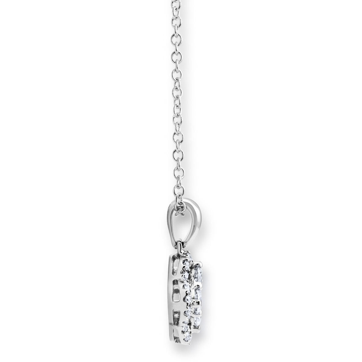 Costco diamond pendant necklace 0.40ctw 18ct white gold - British product