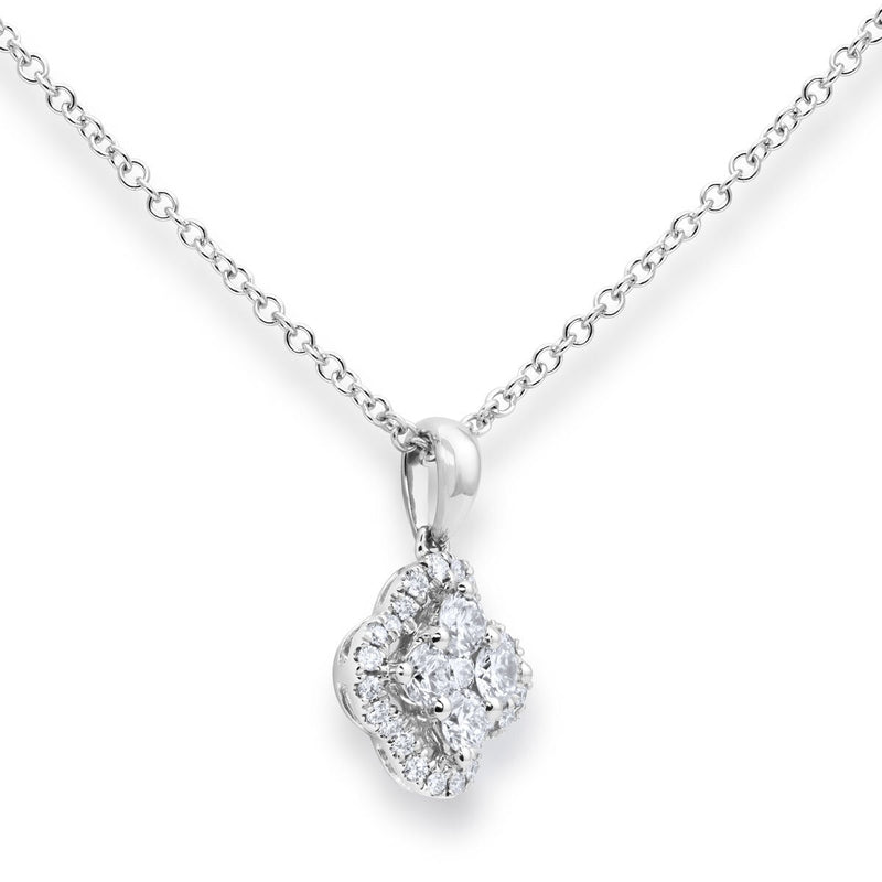 Costco diamond pendant necklace 0.40ctw 18ct white gold - British product