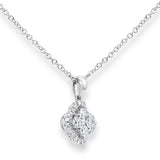 Costco diamond pendant necklace 0.40ctw 18ct white gold - British product