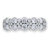 Bague Costco en or blanc avec diamant taille brillant rond - Produit britannique