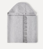 Brunello Cucinelli wool-cashmere hooded scarf 50x240cm (British brand)