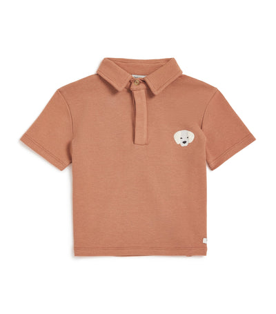 Harrods Donsje Cotton Golden Retriever Children's Polo Shirt (0 Months-4 Years)- Buy online at McGrocer