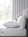 Grey easy-care polycotton fitted sheet, UK version