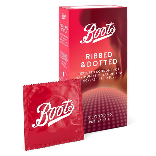 Boots Ribbed & Dotted Condoms - 12 pack GOODS Boots   